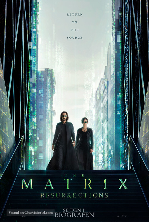 The Matrix Resurrections - Danish Movie Poster