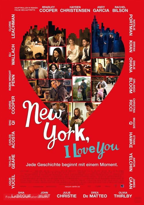 New York, I Love You - German Movie Poster