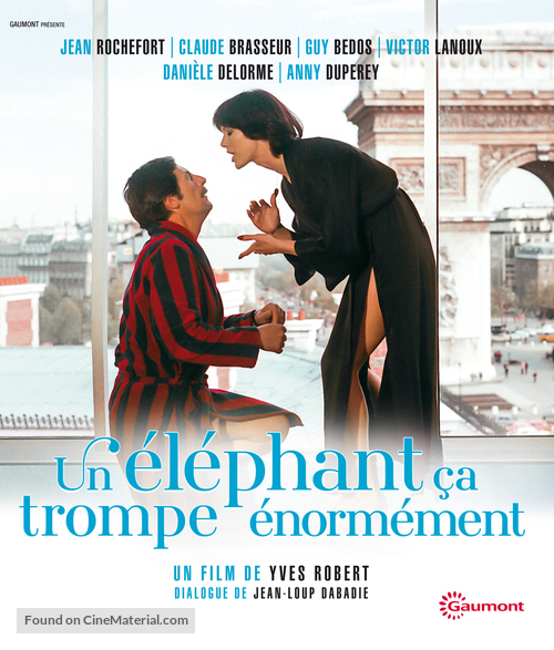 Un &eacute;l&eacute;phant &ccedil;a trompe &eacute;norm&eacute;ment - French Blu-Ray movie cover