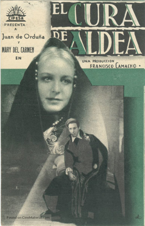 Cura de aldea, El - Spanish Movie Poster