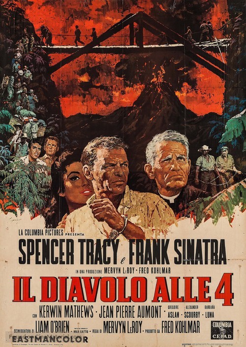The Devil at 4 O&#039;Clock - Italian Movie Poster