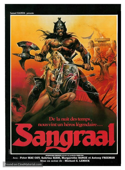 Sangraal, la spada di fuoco - French Movie Poster