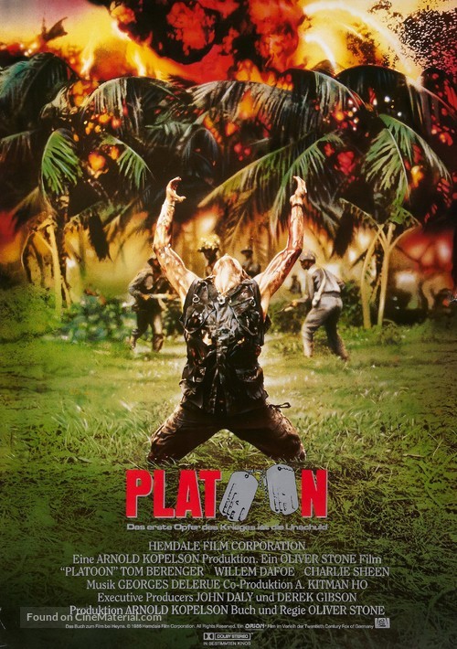 Platoon - German Movie Poster