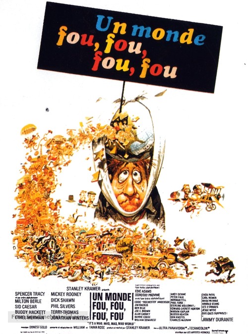 It&#039;s a Mad Mad Mad Mad World - French Movie Poster