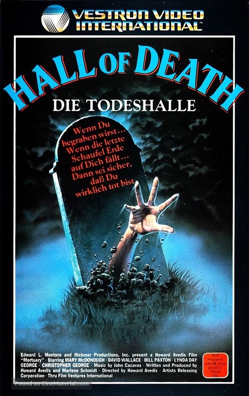 Mortuary - German VHS movie cover