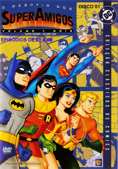 &quot;The All-New Super Friends Hour&quot; - Brazilian DVD movie cover