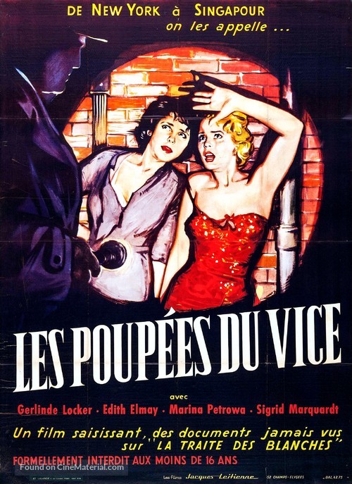 Meisjes in Gevaar - French Movie Poster