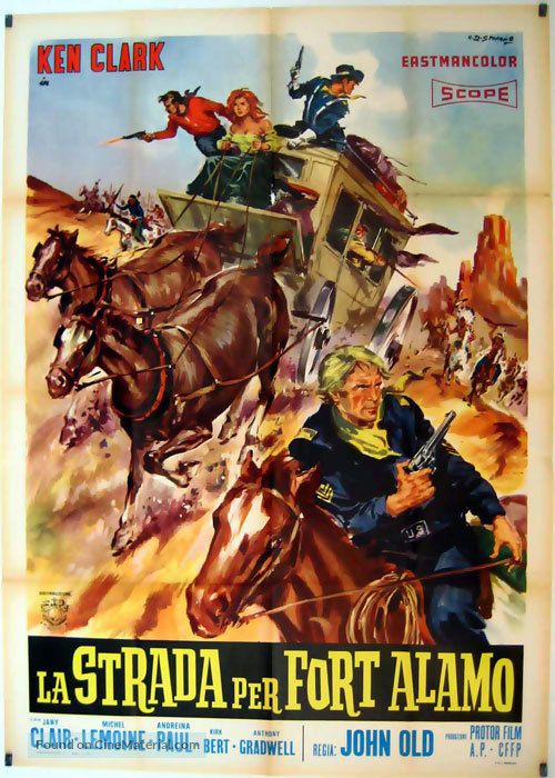 Strada per Fort Alamo, La - Italian Movie Poster