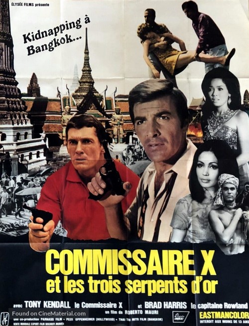 Kommissar X - Drei goldene Schlangen - French Movie Poster