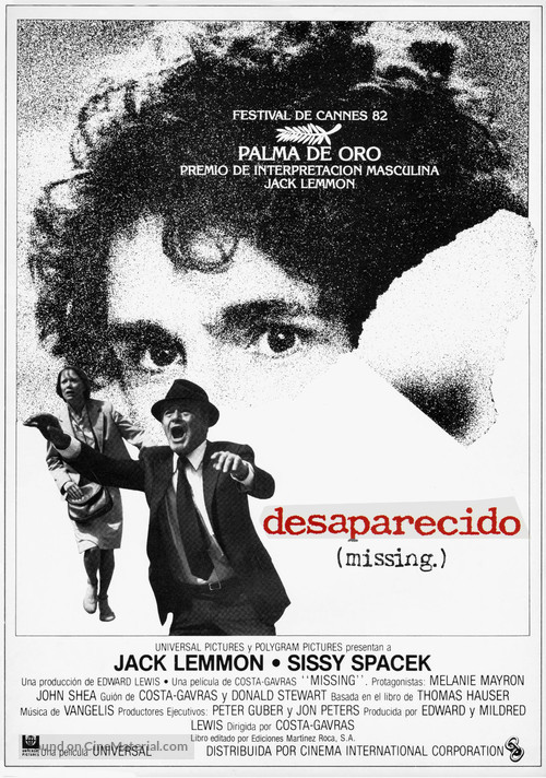 Missing - Spanish Movie Poster