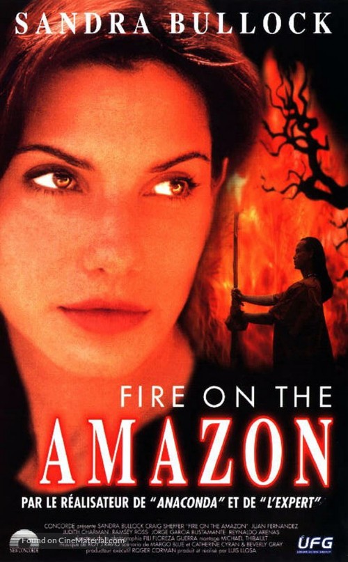 Fire on the Amazon - French VHS movie cover