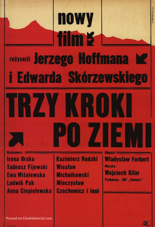 Trzy kroki po ziemi - Polish Movie Poster