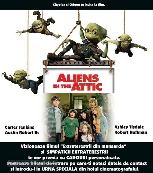 Aliens in the Attic - Romanian Movie Poster
