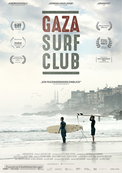 Gaza Surf Club - German Movie Poster