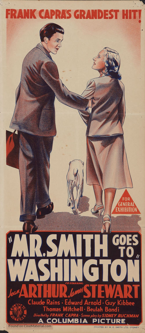Mr. Smith Goes to Washington - Australian Movie Poster