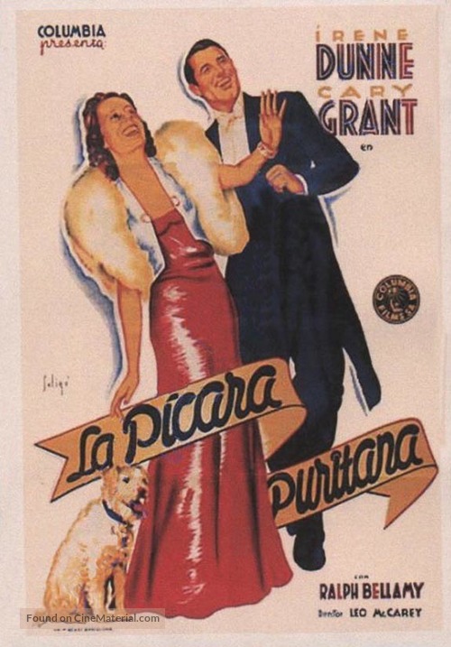 The Awful Truth - Spanish Movie Poster