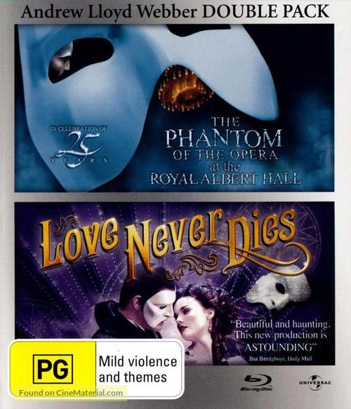 Love Never Dies - Australian Blu-Ray movie cover