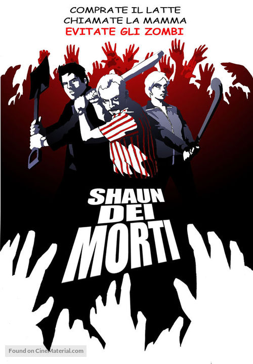 Shaun of the Dead - Italian DVD movie cover