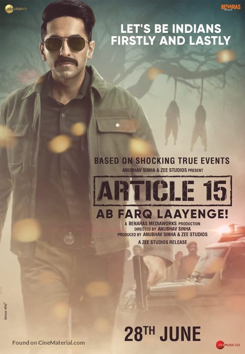 Article 15 - Indian Movie Poster