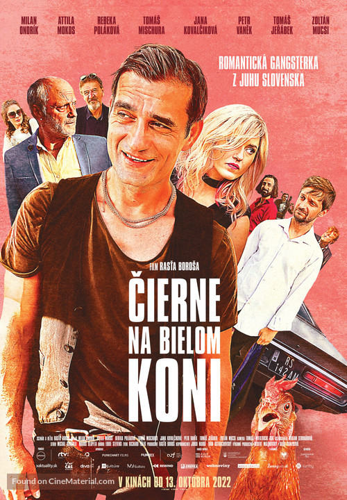 Cierne na bielom koni - Slovak Movie Poster