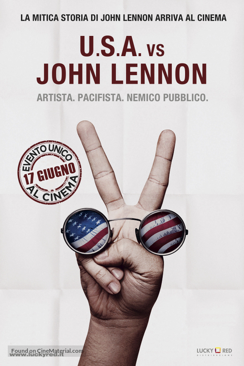 The U.S. vs. John Lennon - Italian Movie Poster