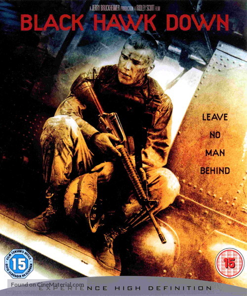 Black Hawk Down - British Blu-Ray movie cover