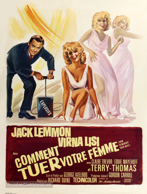 How to Murder Your Wife - French Movie Poster