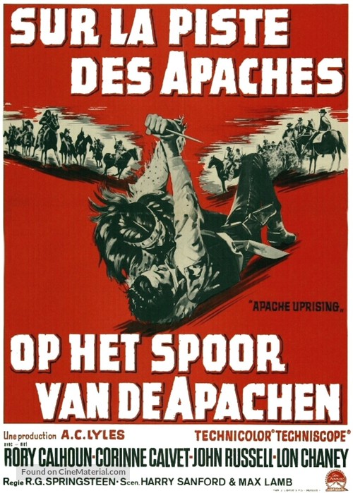 Apache Uprising - Belgian Movie Poster