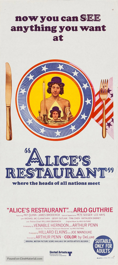Alice&#039;s Restaurant - Australian Movie Poster