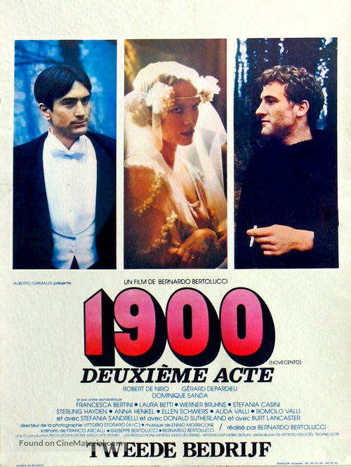 Novecento - Belgian Movie Poster