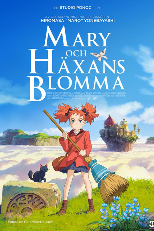 Meari to majo no hana - Swedish Movie Poster