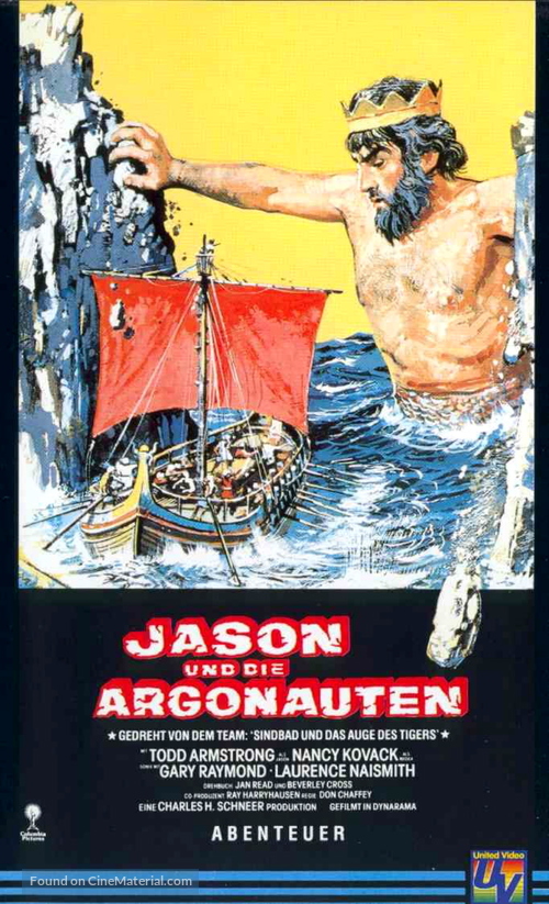 Jason and the Argonauts - German VHS movie cover