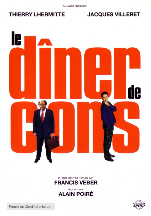 Le d&icirc;ner de cons - French DVD movie cover