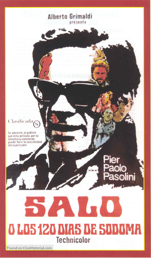 Sal&ograve; o le 120 giornate di Sodoma - Spanish VHS movie cover
