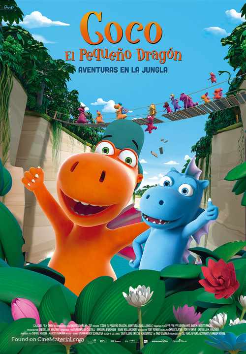 Der kleine Drache Kokosnuss - Auf in den Dschungel! - Spanish Movie Poster