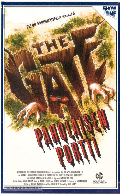 The Gate - Finnish VHS movie cover