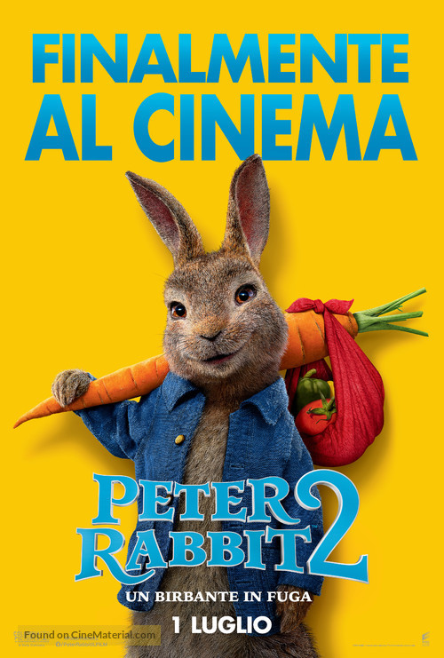 Peter Rabbit 2: The Runaway - Italian Movie Poster