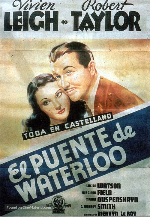 Waterloo Bridge - Spanish Movie Poster