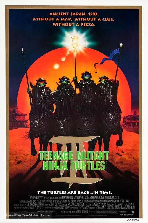 Teenage Mutant Ninja Turtles III - Movie Poster
