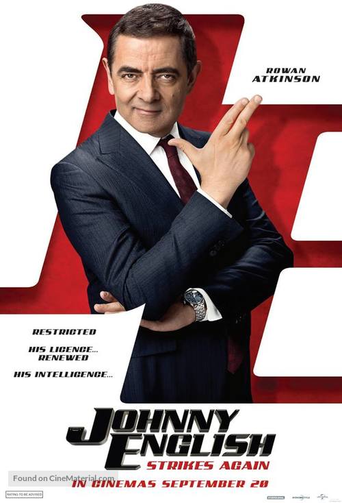 Johnny English Strikes Again - Singaporean Movie Poster