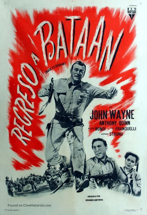 Back to Bataan - Argentinian Movie Poster