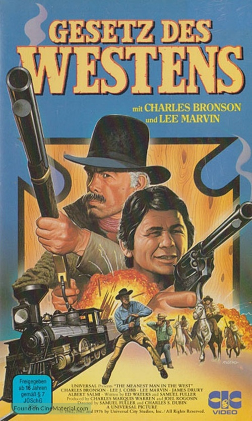 The Meanest Men in the West - German VHS movie cover