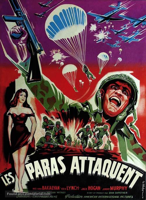 Paratroop Command - French Movie Poster