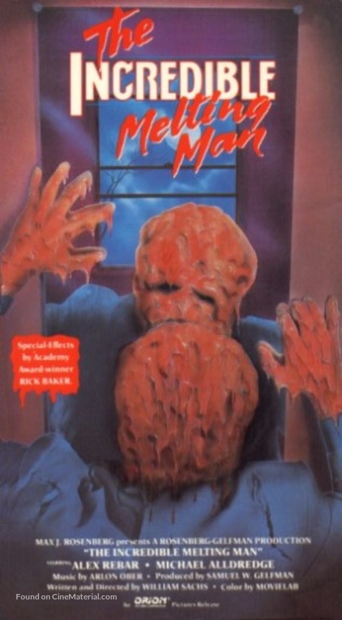 The Incredible Melting Man - VHS movie cover
