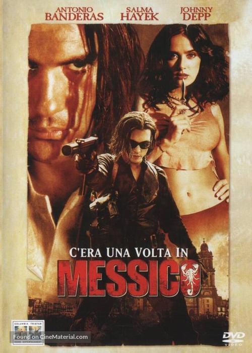 Once Upon A Time In Mexico - Italian DVD movie cover