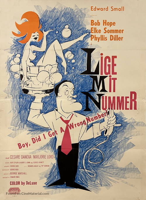 Boy, Did I Get a Wrong Number! - Danish Movie Poster