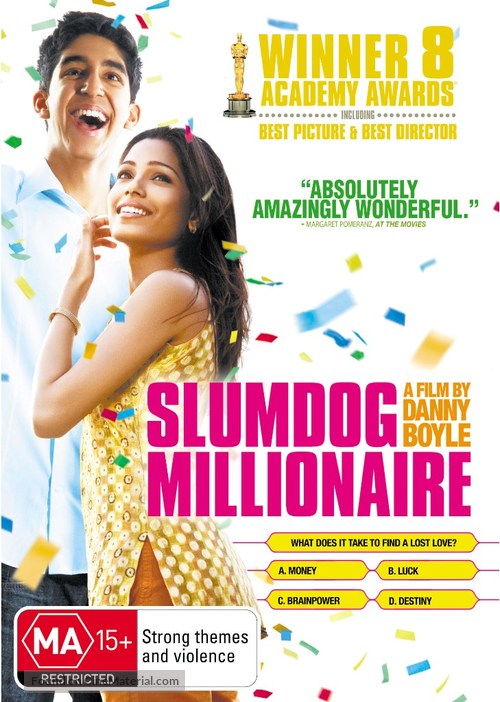 Slumdog Millionaire - Australian DVD movie cover