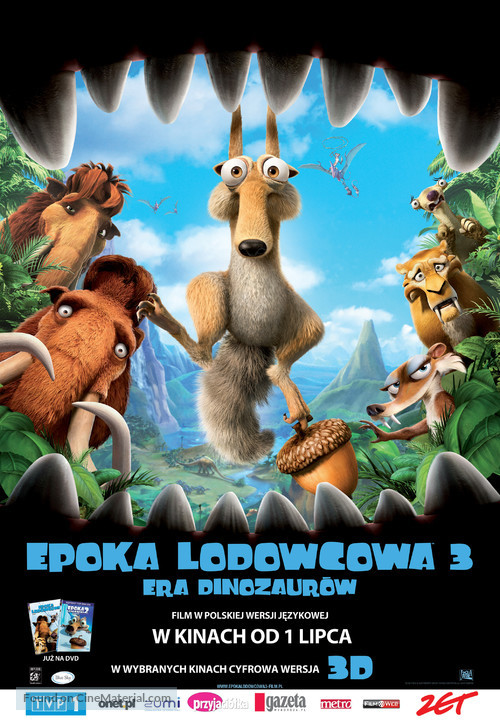 Ice Age: Dawn of the Dinosaurs - Polish Movie Poster