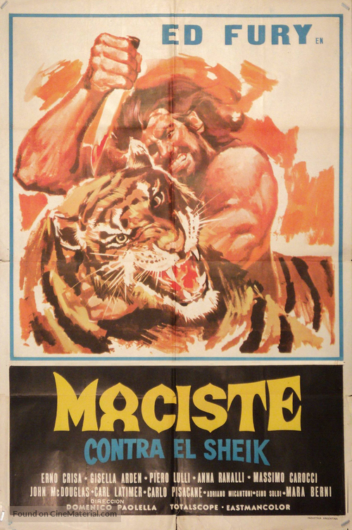 Maciste contro lo sceicco - Argentinian Movie Poster