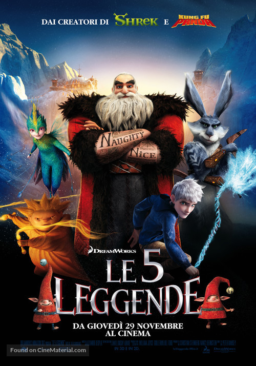 Rise of the Guardians - Italian Movie Poster